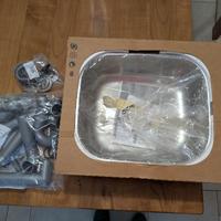 vasca lavandino in acciaio nuova