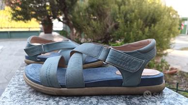 Sandali donna BATA Comfort Nabuk e Pelle Tg 40 