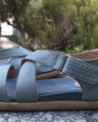 Sandali donna BATA Comfort Nabuk e Pelle Tg 40 