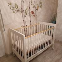 Lettino legno sponde Pali
