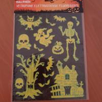 Vetrofanie elettrostatiche fluorescenti Halloween 