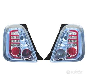 FANALI FIAT 500 07- LED FONDO CROMATO