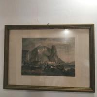 Litografia della città di Terracina cm.52x38 