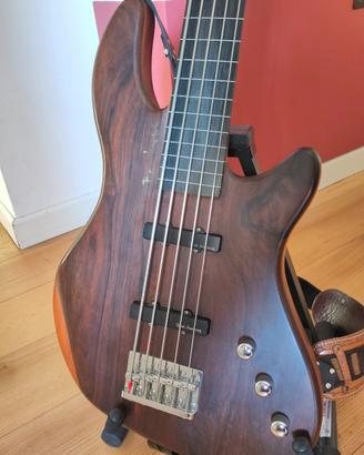 Basso elettrico fretless 5 corde