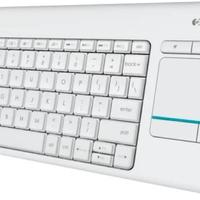 Logitech tastiera wireless con mouse pad k400 plus