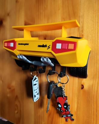 Portachiavi muro Lamborghini Countach S Gialla