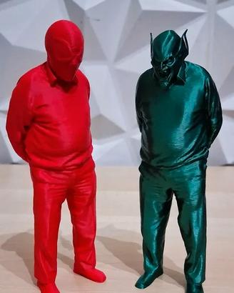 Statuette Umarell Versione Star Wars & Spiderman