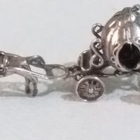 Miniatura carrozza cenerentola zucca 800 punzone