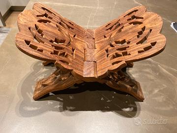 Svuotatasche vintage artigianale in legno