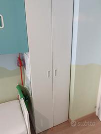 guardaroba singolo Ikea bianco 