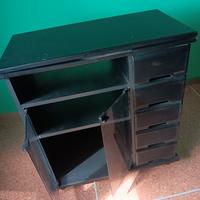 mobiletto  vintage porta TV e dischi 