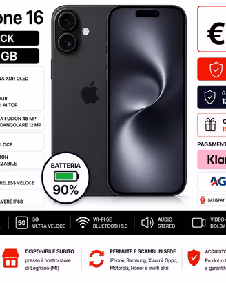 Apple iPhone 16 Black 128 GB