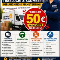 Traslochi/ sgombero/ imbianchino/ falegname