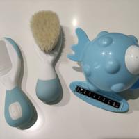 Termometro bagnetto neonato spazzola e pettine