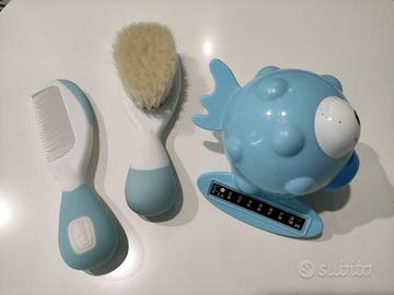 Termometro bagnetto neonato spazzola e pettine
