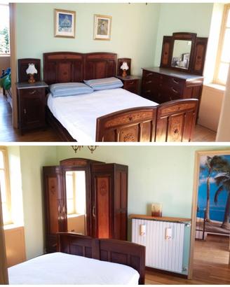 Camera da letto completa in stile Liberty 
