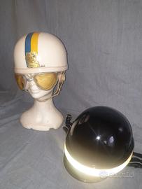 Casco d'epoca Vespa Club Trento e casco militare