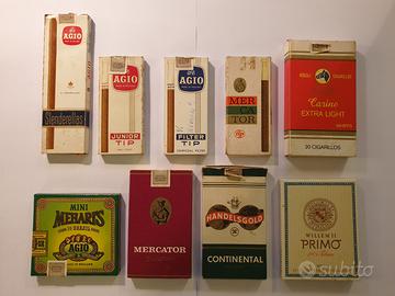 LOTTO 9 SCATOLE VUOTE SIGARI MONOPOLI DI STATO ‘70