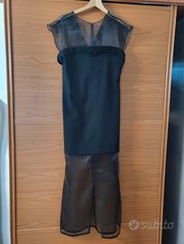 vestito sera, nero, Zara tg.Mnuovo con cartellino