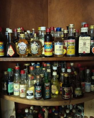 collezione di bottigliette liquori 