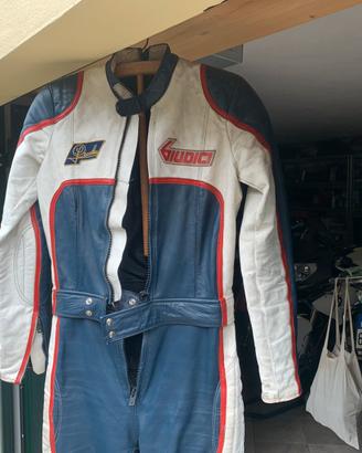 Tuta in pelle da donna tg 42/44 anni 80