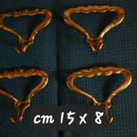 4 APPENDI ABITI IN OTTONE ANNI 60 VINTAGE