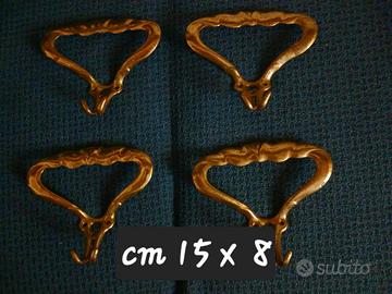 4 APPENDI ABITI IN OTTONE ANNI 60 VINTAGE