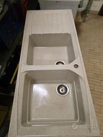 Lavello a incasso reversibile fragranite