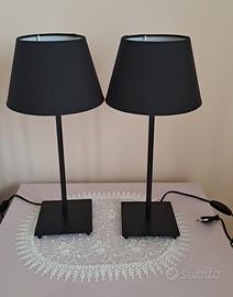 coppia di lampade nere 