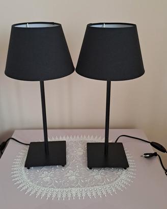 coppia di lampade nere 