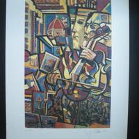 ENZO CINI - litografia originale firmata