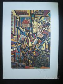 ENZO CINI - litografia originale firmata