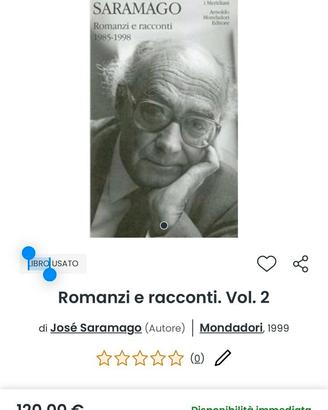 José Saramago "Romanzi e racconti"  