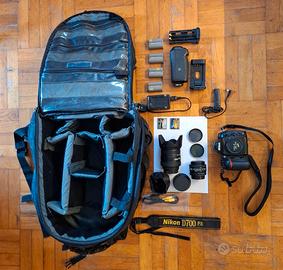 Nikon D700 fx con vari accessori