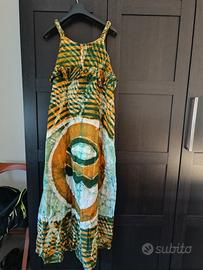 Abito stile africano batik nuovo mai usato