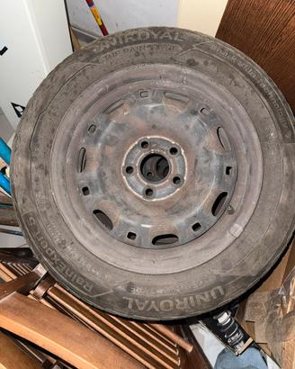 cerchi vag 5x100 + gomme uniroyal
