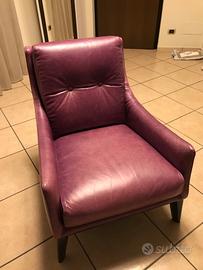 Poltrona Divani & Divani by Natuzzi in pelle