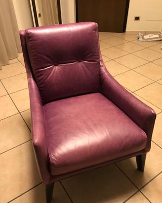 Poltrona Divani & Divani by Natuzzi in pelle