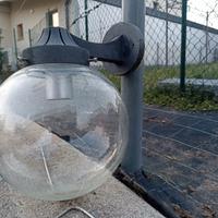 lampada da esterno boccia in vetro