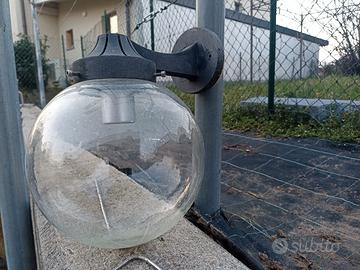 lampada da esterno boccia in vetro