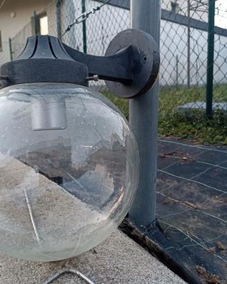 lampada da esterno boccia in vetro