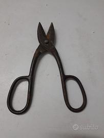 Forbici vintage da lattoniere in metallo