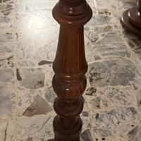 Colonna in legno tornito - porta vaso / scultura