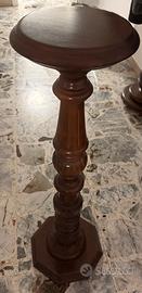 Colonna in legno tornito - porta vaso / scultura