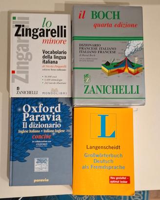 4 Dizionari Zanichelli Oxford Boch