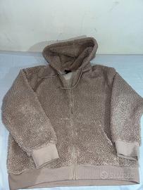Felpa H&M Effetto Orsetto Beige - TG. M Oversize