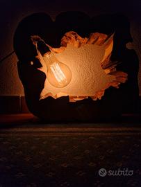 lampada legno