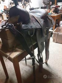 2 Selle Americane in Cuoio + Bisacce