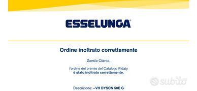 Buono Dyson Esselunga 50€