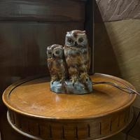 Luce notturna vintage con gufi